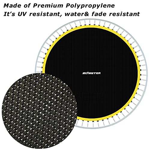 14ft Round Trampoline Replacement Mat with V-Rings & 8 Rows Stitching - UV & Weather Resistant