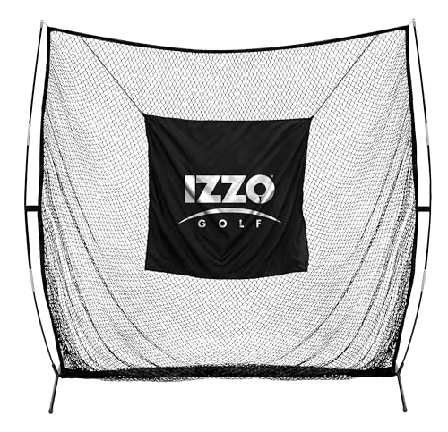 Izzo Titan Golf Practice Hitting Net - 7 Ft x 7 Ft Golf Net for Swing Training