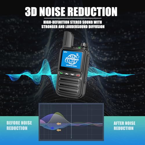 KAYOTOM 2-Pack Long Range Walkie Talkies with 4G LTE SIM | Unlimited Nationwide Coverage, 5000+ Miles, Push-to-Talk, Noise Cancellation