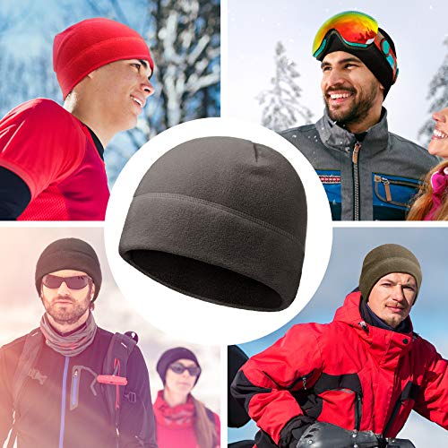Winter Fleece Beanie Hat for Men - Classic Skull Cap, Tactical Style