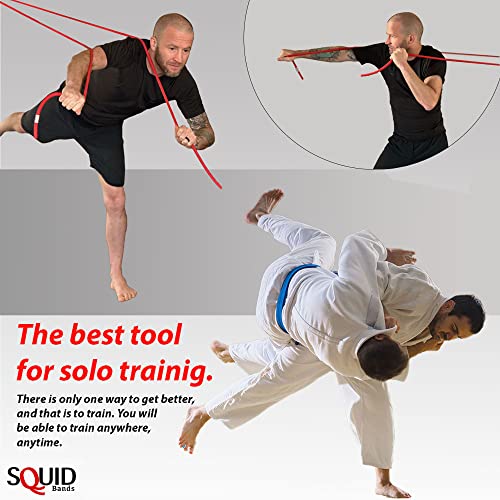 Large Black Resistance Band for MMA Boxing Jiu Jitsu Grappling Training - 16ft
