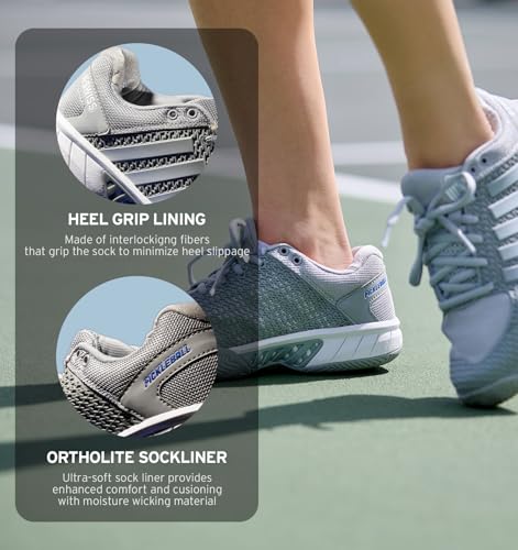 K-Swiss Women's Express Light Pickleball Shoes - Highrise White, Size 8