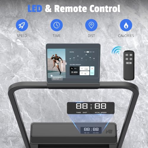Walking Pad Treadmill for Home Office Under Desk Walking Machine Compact