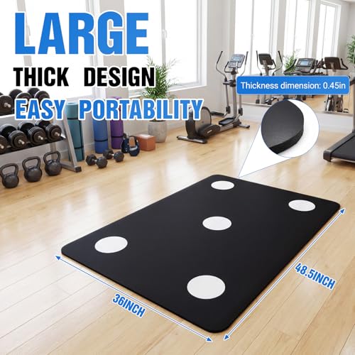 Reaction Speed Training Mat 48.5x36 in Non-slip Agility & Footwork Drill Pad