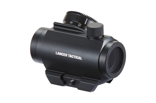 Lancer Tactical 1x30 2MOA Mi-cro Red Dot Sight 1x25mm Reflex Sight Waterproof & Shockproof & Fog-Proof Red Dot Scope, Mini Riflescope with 1 inch Riser Mount, Black.
