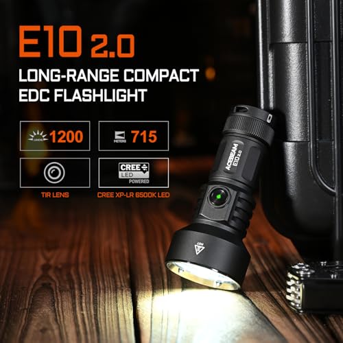 Long-Range Pocket EDC Flashlight 715 Meters with Magnetic Base