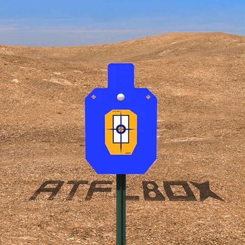 Atflbox B- T10x16 inch Steel Target with T-Post Hanger for Shooting, 1/2 Inch Thick AR500 Meta