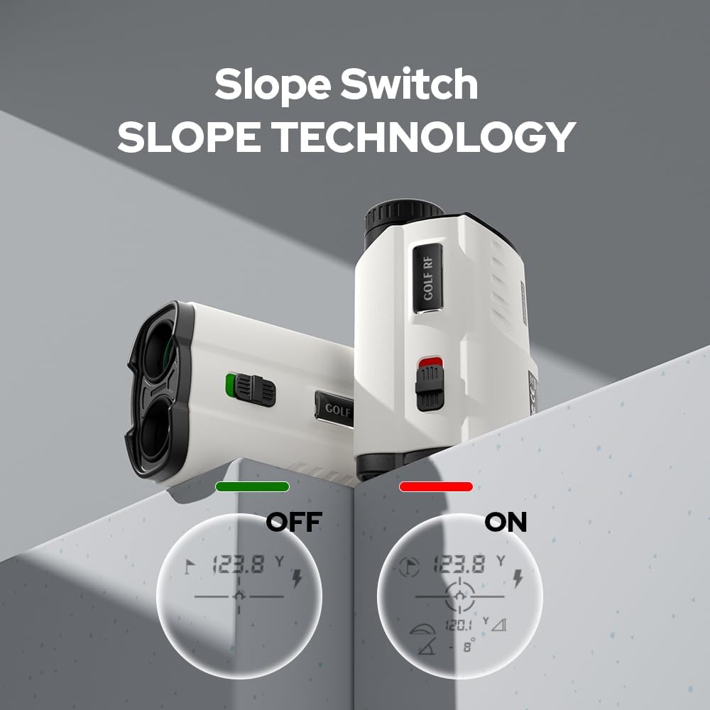 Skiennix Golf Rangefinder - High-Precision 1200 Yards with Slope & Vibration | 7X Magnification, Rechargeable Battery