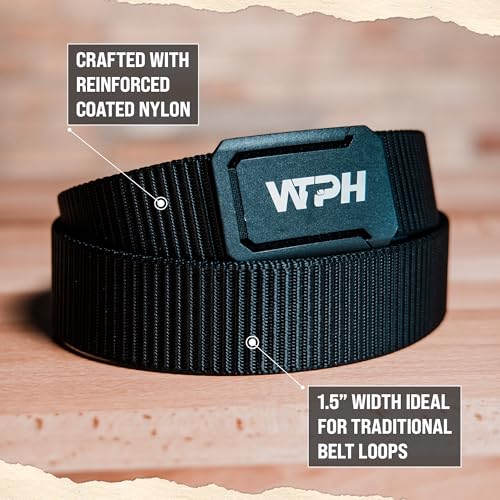 Heavy Duty Tactical Gun Belt with Ratcheting Buckle - Adjustable Concealed Carry Belt - Reinforced Nylon