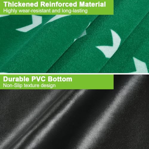 JOSTZHXIN Green Softball Pitching Mat 10x3FT Non-Slip Training Pad for Youth Baseball & Softball