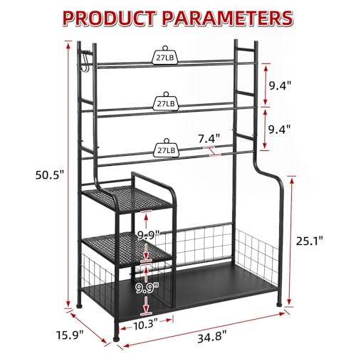 Heavy-Duty Disc Golf Storage Rack for 140+ Discs & Sports Gear