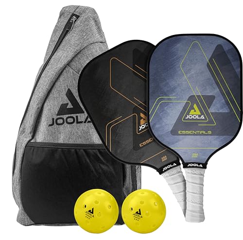 JOOLA Essentials Pickleball Set with 2 Rackets, 2 Balls & Carry Bag - USAPA Approved