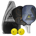 JOOLA Essentials Pickleball Set with 2 Rackets, 2 Balls & Carry Bag - USAPA Approved