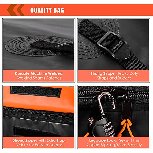 MeeFar Waterproof Hitch Mount Cargo Carrier Bag 16 Cubic Feet - Luggage Rack