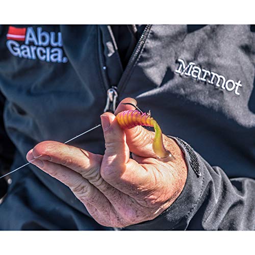 White PowerBait Power Grubs Soft Plastic Fishing Bait - 4 Inches, 10 Count