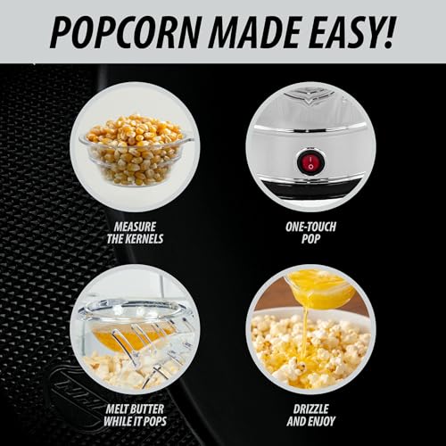 Uncanny Brands NHL Stanley Cup Popcorn Maker - Hot Air Microwave Style