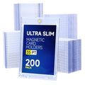 Basthalan 200 Count Slim Magnetic Card Holder - 35pt One Touch Ultra-Thin