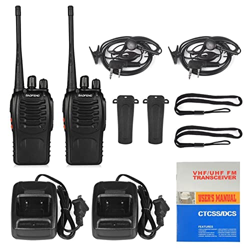 BAOFENG BF-888S 10-Pack Long Range UHF Walkie Talkies for Outdoors & Hunting