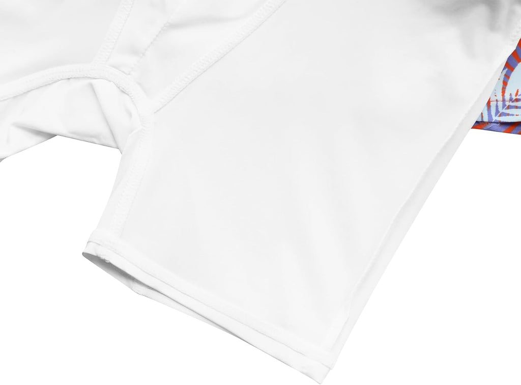 Skiennix Boys Quick Dry Swim Trunks - 2 in 1 Beach Shorts with Compression Liner