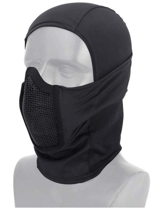 Simways Balaclava Mesh Mask with Full Face Cover Anti-dust Windproof for Paintball Airsoft (Black)