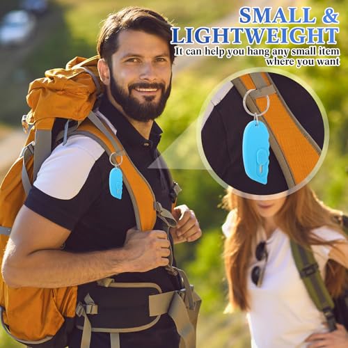 Black Aluminum Keychain Clips with Keyrings Bulk 100 Pcs for Camping Hiking Outdoor