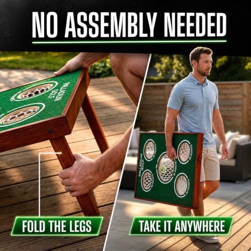 Golf Chipping Game Board Set - Indoor & Outdoor Short Game Practice