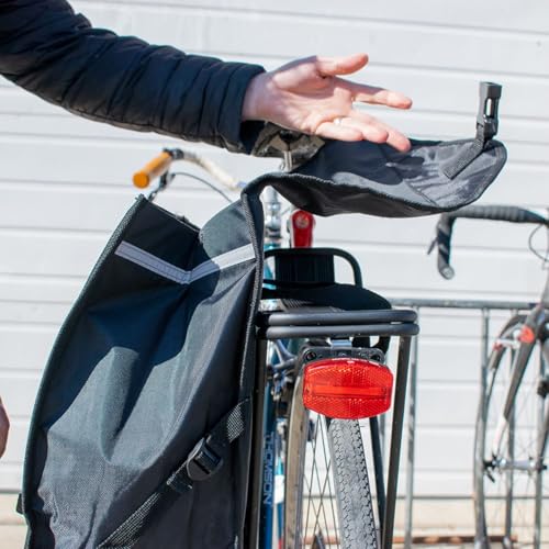Planet Bike Eco Bike Rack - Black Aluminum Rear Cargo Carrier, 55 lbs