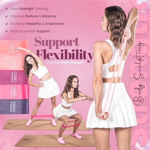 14-Piece Pink Pilates Equipment Set for Home Workout & Fitness