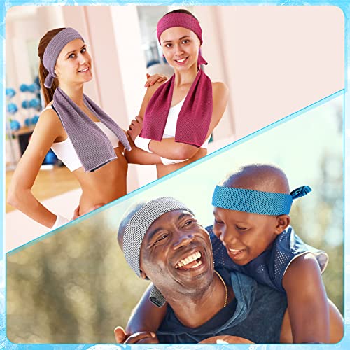 Multicolor Cooling Towels Bulk 80 Pack for Neck and Face - Lightweight & Reusable