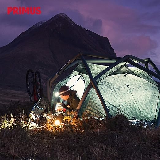 Primus EasyLight Camping Lantern with Piezo Igniter, Adjustable Brightness, Lightweight