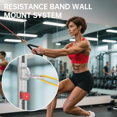 1 Pack Resistance Bands Wall Anchor Exercise Equipment Platform Base 40 Inch Adjustable