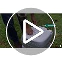 SereneLife Portable Camping Toilet - 5.2 Gallon Moonwhite Model with Detachable Waste Tank