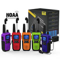 Topsung 5 Long Range Walkie Talkies for Adults with Earpieces - Blue/Green/Orange/Purple/Red