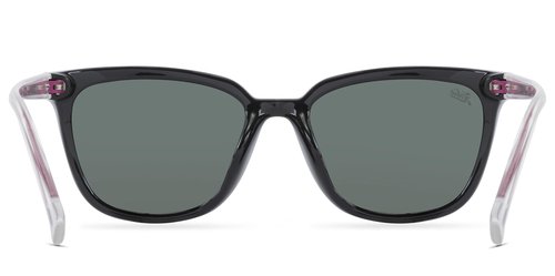 Hobie Polarized Lifestyle Sunglasses, Medium Fit, Monica (Black/Clear/Grey)