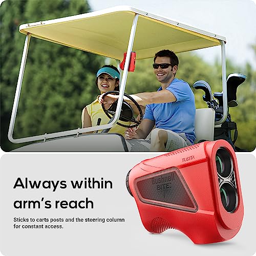 TUSITA Silicone Golf Rangefinder Case Compatible with Bushnell Tour V6 Shift - Red