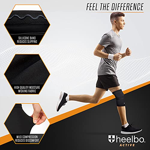 Heelbo Small Copper Infused Knee Compression Sleeve for Pain Relief & Support