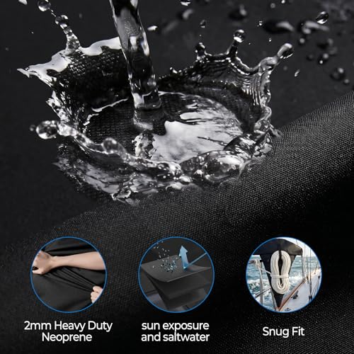 Boat Anchor Storage Bag - Heavy Duty Neoprene Wrap with Buckle Straps, 32x26 Inches