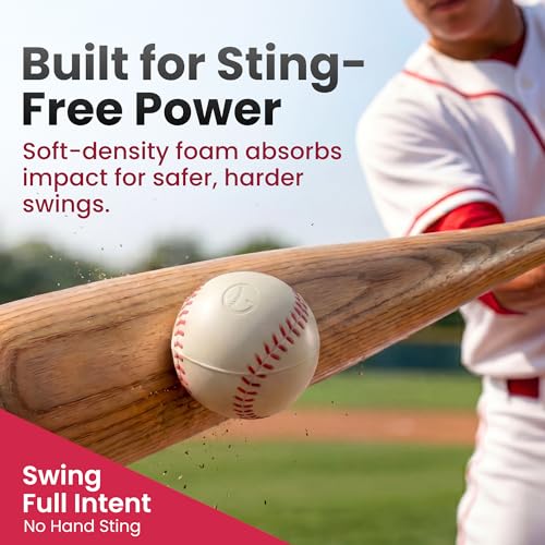High-Density Foam Baseballs for Hitting and Bat Path Training - 3.5 oz