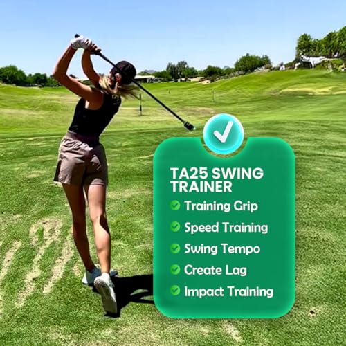 Golf Swing Trainer Aid for Indoor Practice - Left Variation, 40in Speed & Tempo Training