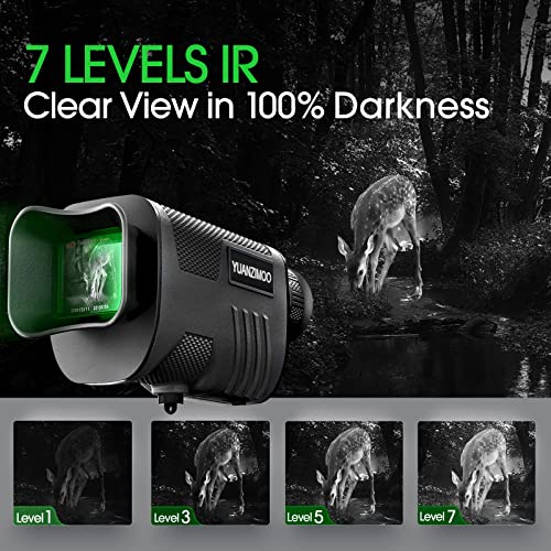 Green Night Vision Monocular Digital Infrared Telescope 8X Zoom for Hunting Camping
