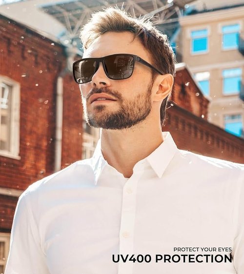 KALIYADI Polarized Men's Sunglasses - Classic UV Protection for Driving, Fishing, Golf