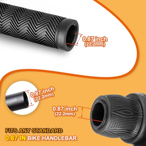 Black 3x7 Speed Bicycle Gear Shifter Set with Handlebar Grips - Revoshift