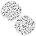 2 Sets 6/7/8 Speed Bike Chain - Silver, 116 Links, Adjustable Length