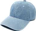 Blue Adjustable Baseball Cap for Men Women Classic Strapback Sun Hat