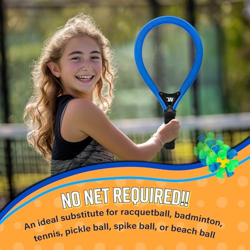 Large Outdoor Badminton Game Set - No Net Needed, Family Fun Racket Sport