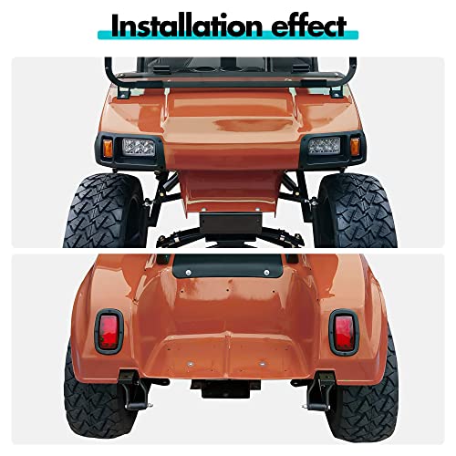 Golf Cart Headlight and Taillight Kit for Club Car DS 1993+ Street Legal 12V