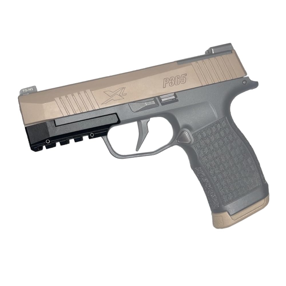 Zzhununt 4 Slots Sig P365XL Picatinny Application Rail Adapter fits Sig P365XL/ Wilson Combat P365 XL Black