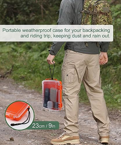 Waterproof Dry Box for Kayaking - Small Floating Storage Container - Orange