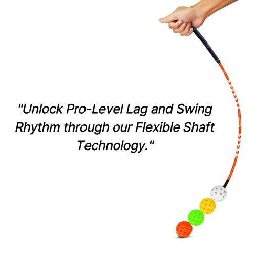 Dazzling Speed Distance Golf Swing Trainer & Warm-Up Aid – Aero Resistance Lag Stick with LED Light for Power, Rhythm & Tempo Training