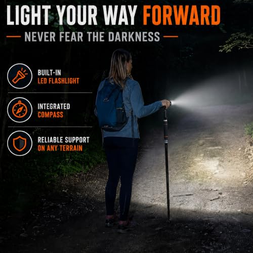 15-in-1 Tactical Hiking Stick with Multi-Tool & Self Defense